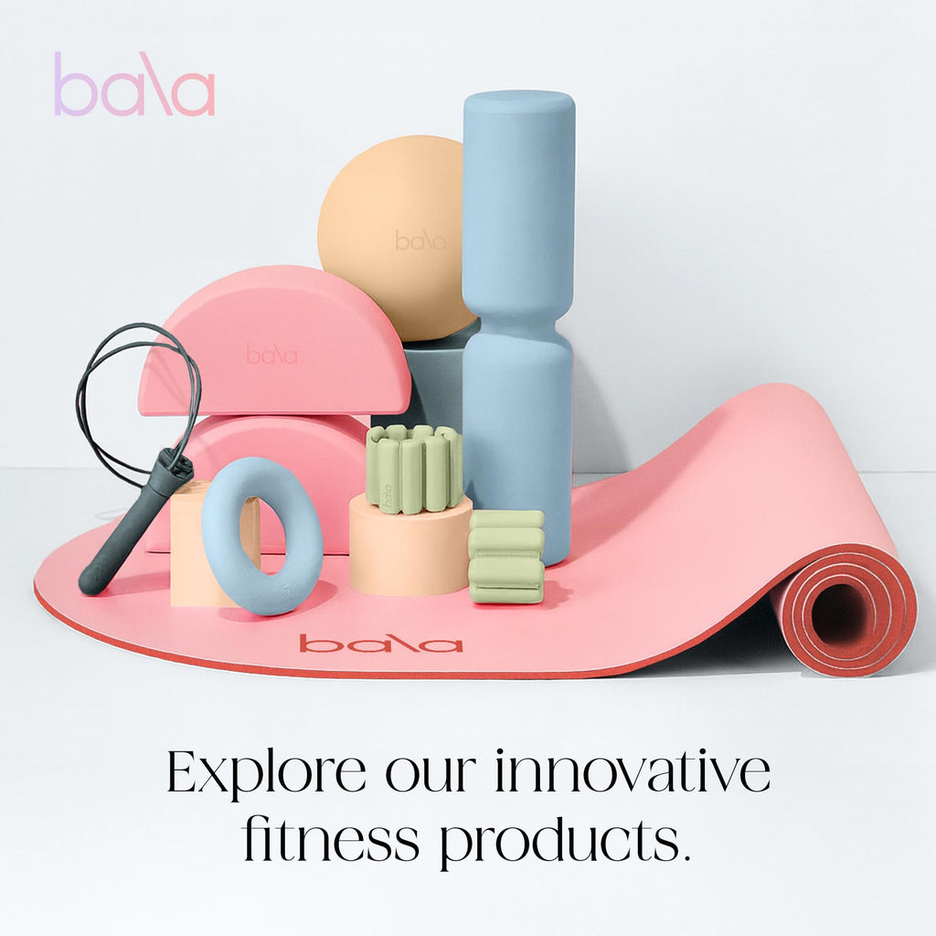 Bala The Plush Yoga Mat for Home Gym, Non-Slip Exercise Mat (10MM)