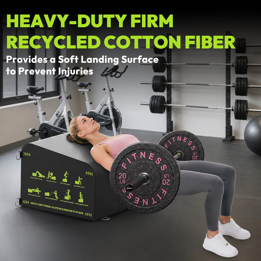 HANDBODE Hip Thrust Bench, Multi-Functional Slip-Free Hip Thrust Machine