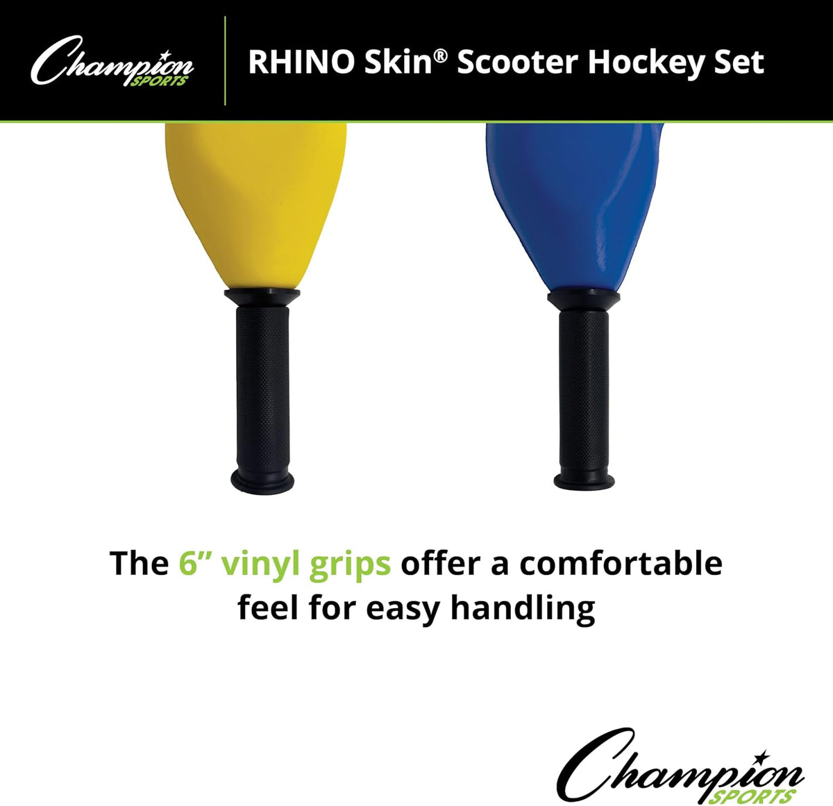Champion Sports SHSET Rhino SkinÂ® Scooter Hockey Set