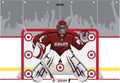 EALER Hockey Shooting Tarp 7x10 FT & 7/8x16 FT in 1 - Heavy Duty Goalie Target for Ice & Street Practice - Tear-Proof Built-in Shooter Tutor - Net Replacement for Garage Wall Protection