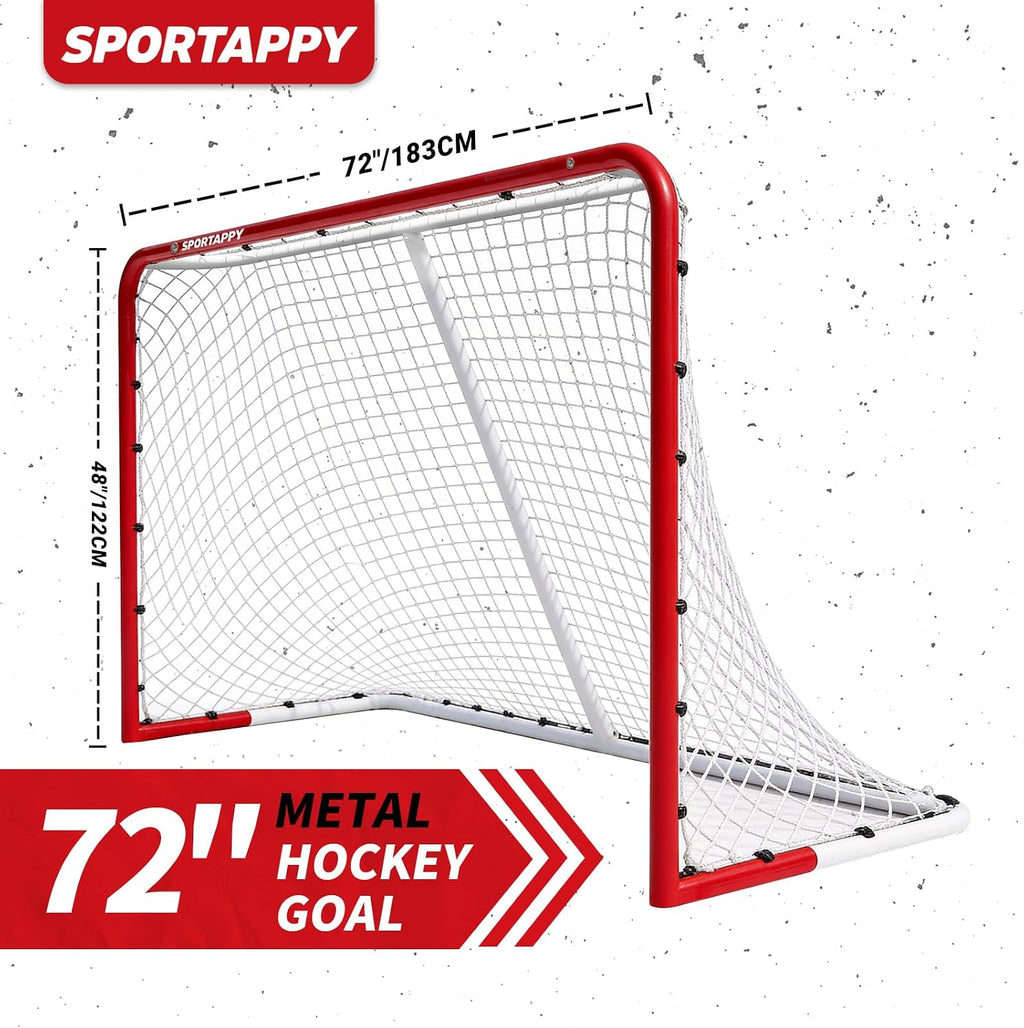 Hockey Goal 54x44, 72x48 Inch - Professional Ice Hockey Net