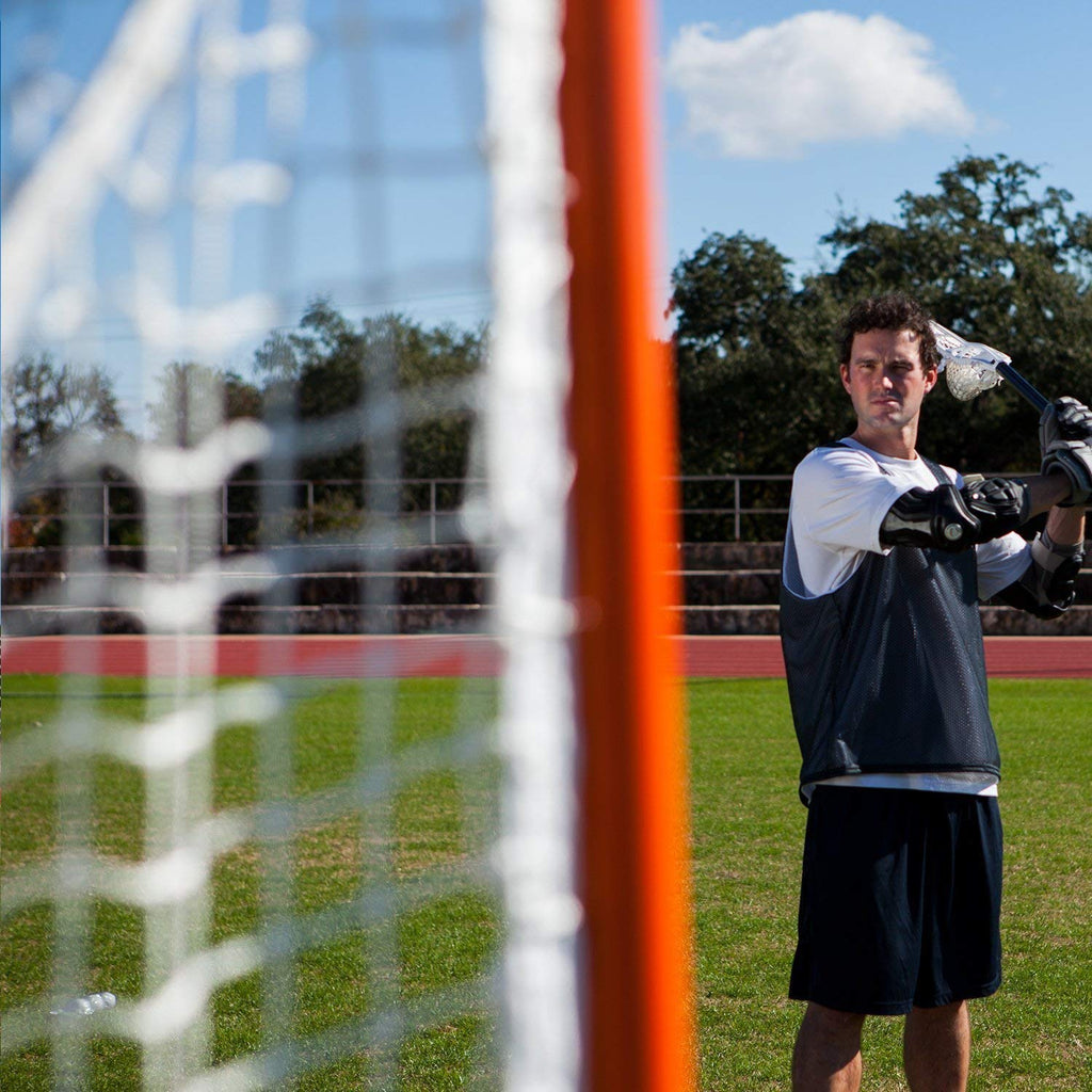 Champion Sports Pro & Collegiate Lacrosse Goal 6x6 ft Steel Frame for Menâs & Womenâs Lacrosse, Training & Game Play