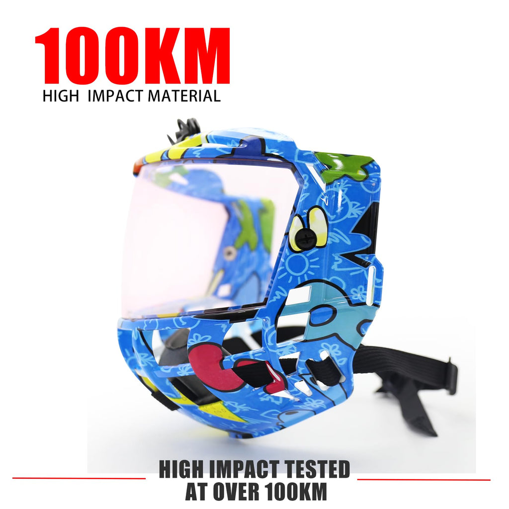 GY Hockey Full Shield Visor Junior Ice Hockey Helmet Full Face Protection Visor Youth Anti-Scratch/Anti-Fog