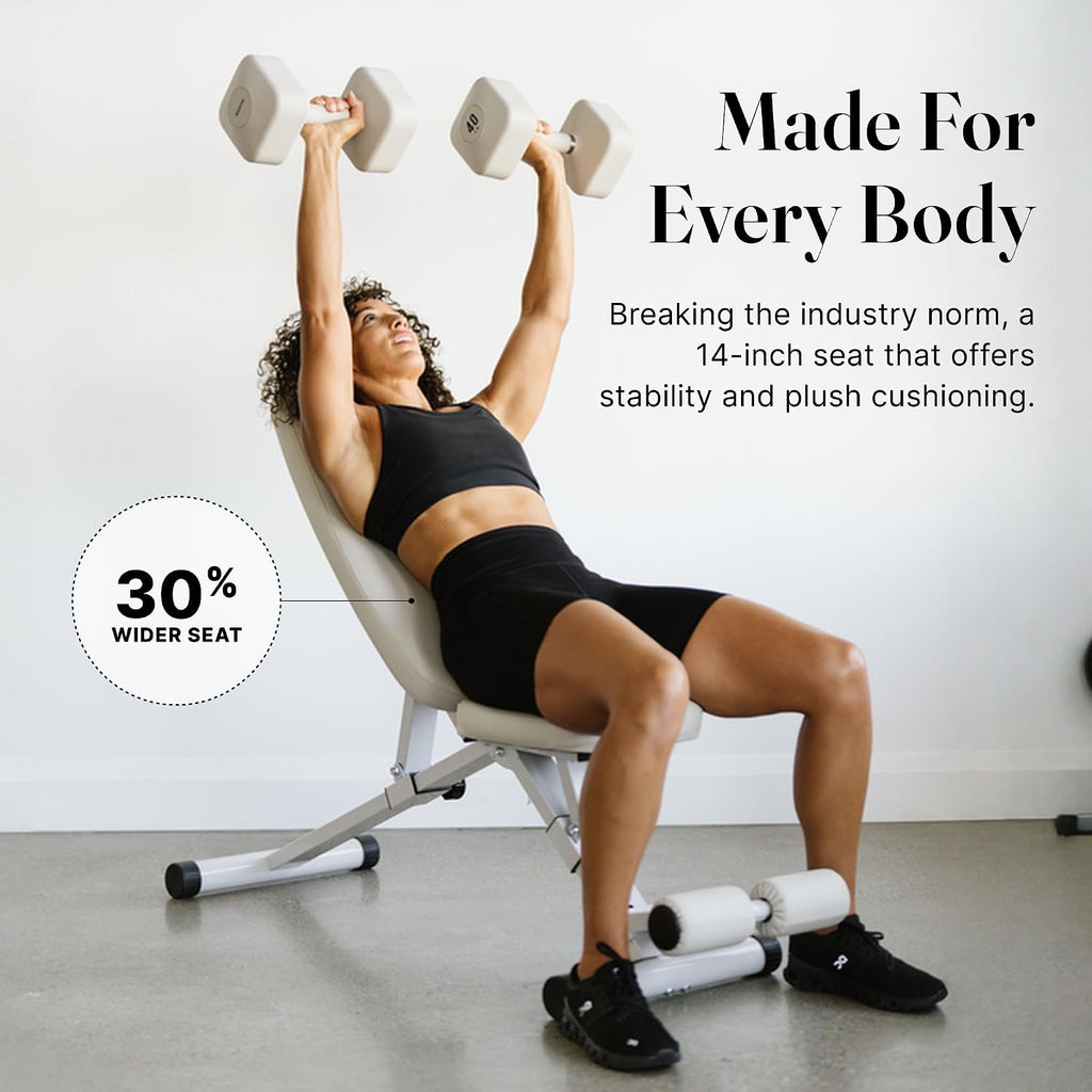 WeGym Workout Bench, Adjustable and Collapsible for Home Gym Training