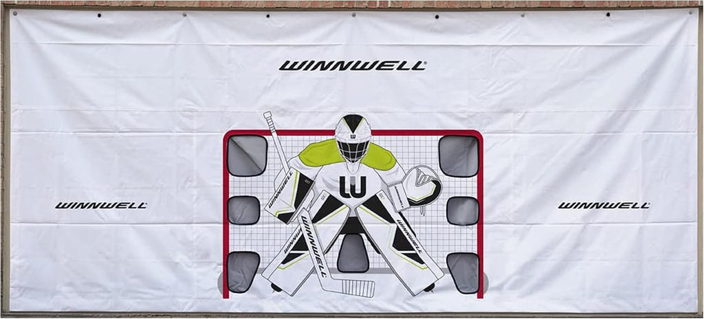 Winnwell Hockey Garage Shooting Tarp - Foldable Street Hockey Goalie Pads - Training Equipment for Shooting Target Games