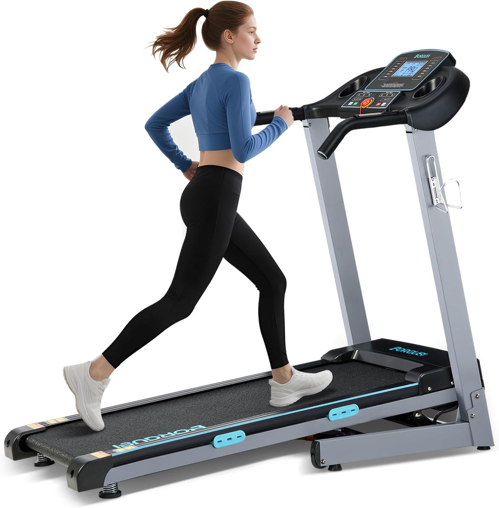 BORGUSI Treadmill with Auto Incline Folding Electric Treadmill for Home