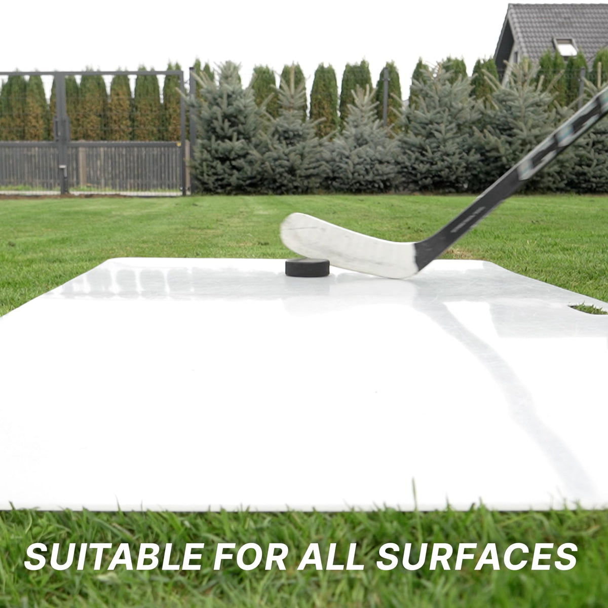 Hockey Revolution Shoot Pad - Hockey Sports Training Aid for Shooting, Passing and Stick handling - Hockey Skills Training Practice Surface 30"x 60" - Reel Ice Feeling Roll Board