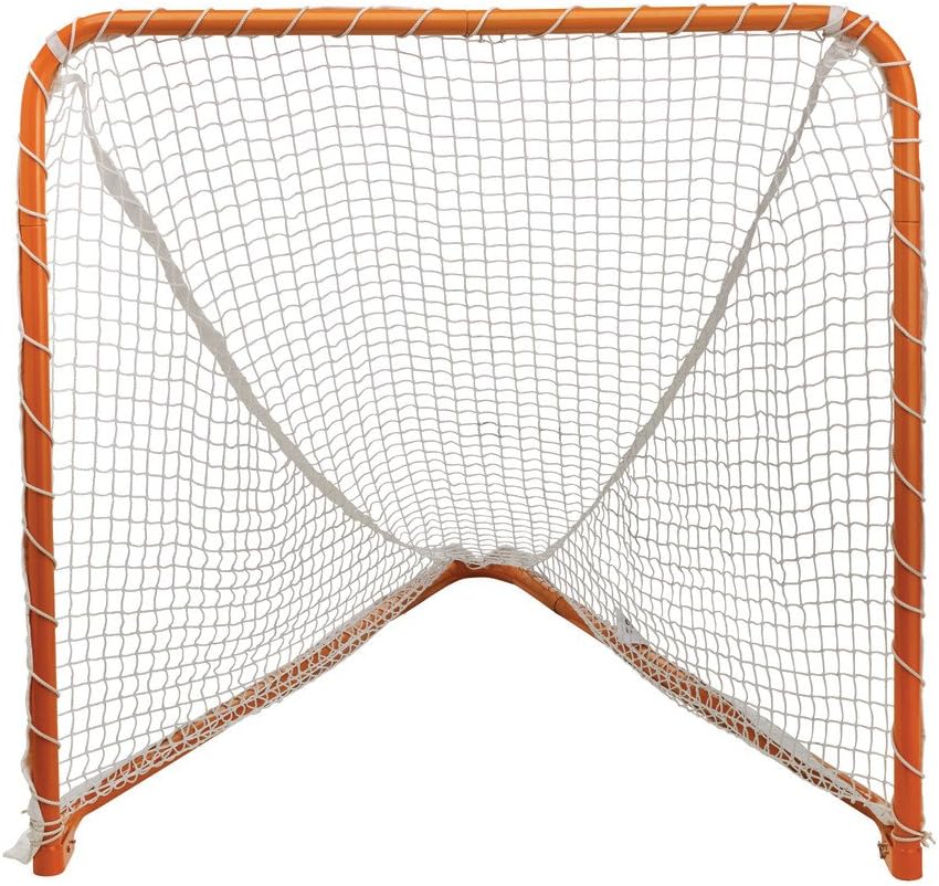 STX Lacrosse Folding Backyard Lacrosse Goal, Orange, 6 x 6-Feet