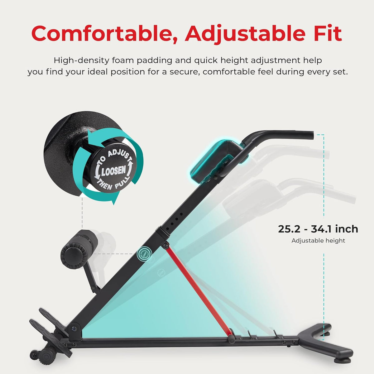 Sunny Health & Fitness Multi-Function Roman Chair
