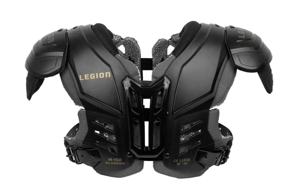 M-150 Junior Varsity Football Shoulder Pads, Patents Pending, Lightweight, Optimized Mobility, Enhanced Impact Protection, Industry-Best Ventilation and Cooling