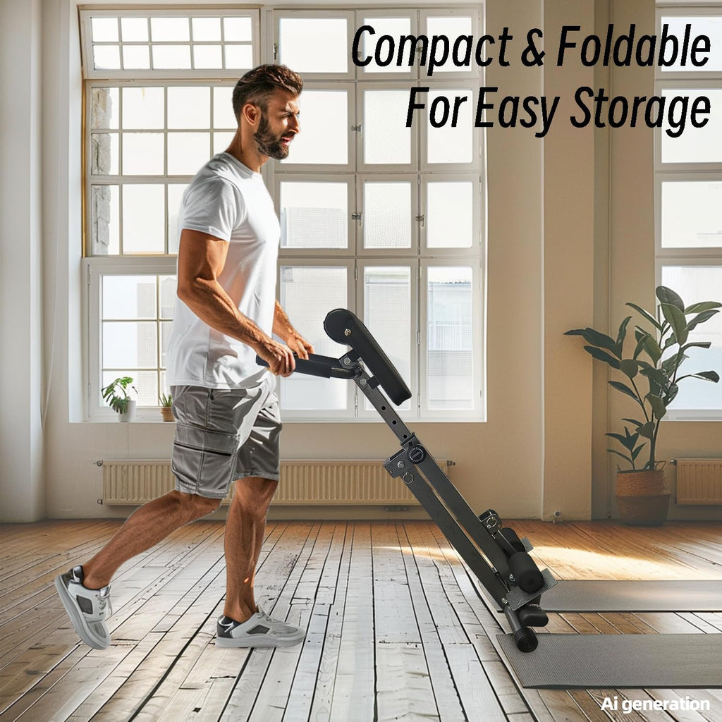 Foldable Hyperextension Roman Chair 250LBS Capacity for Home Gym