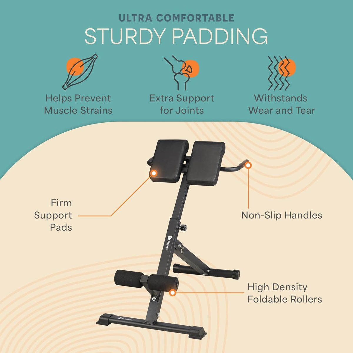 Lifepro SculptTrainer Roman Chair â 20+ Exercises, Foldable, 330 lb Cap