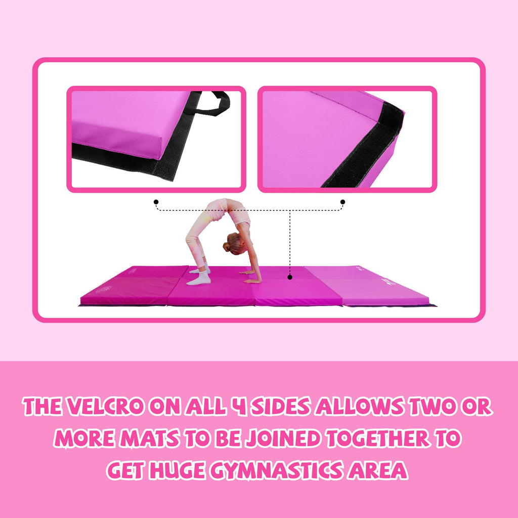 Kangaroo Hoppers Gymnastics Tumbling Mats Foldable Gym Tumble Mat for Kids