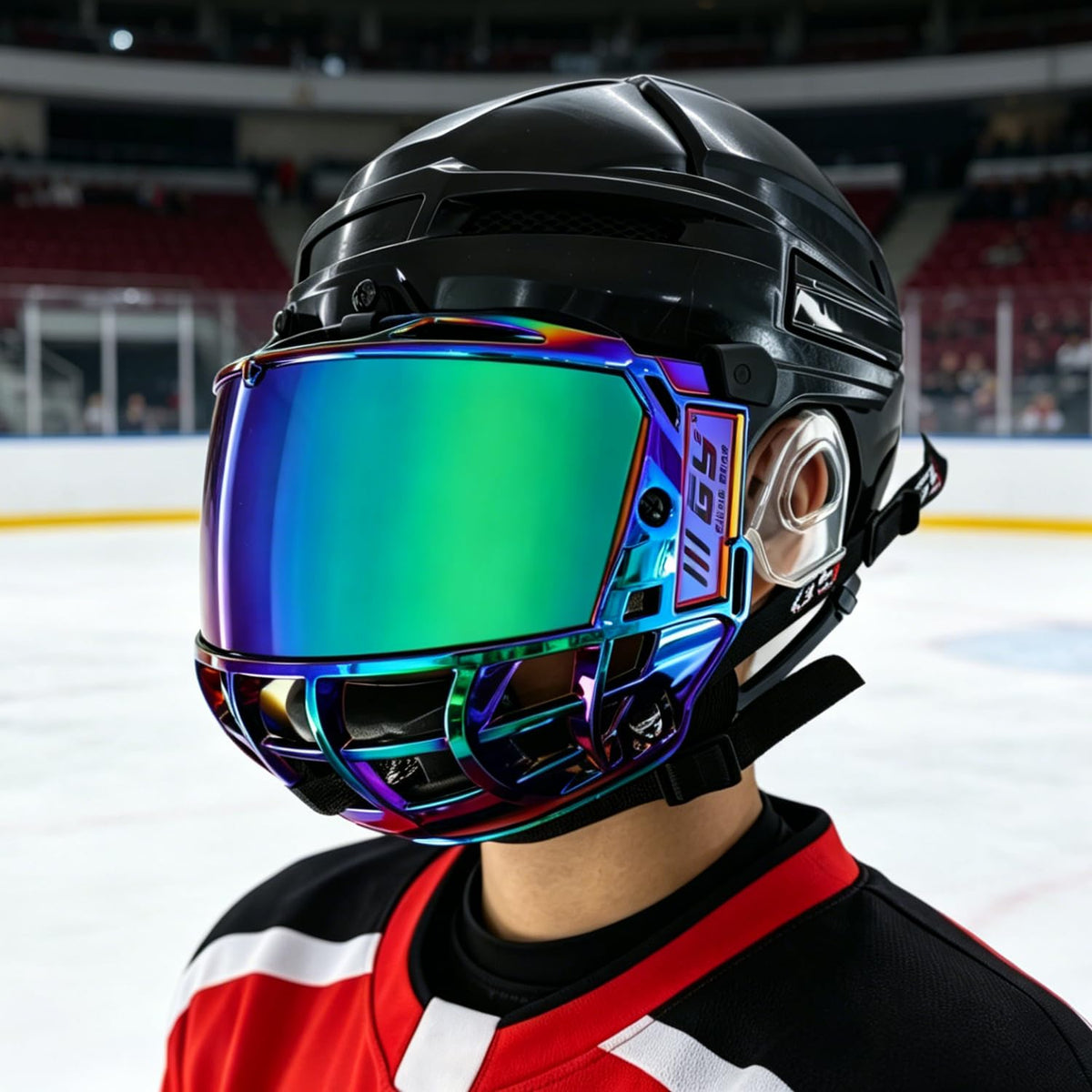GY Hockey Full Shield Visor Junior Ice Hockey Helmet Full Face Protection Visor Youth Anti-Scratch/Anti-Fog