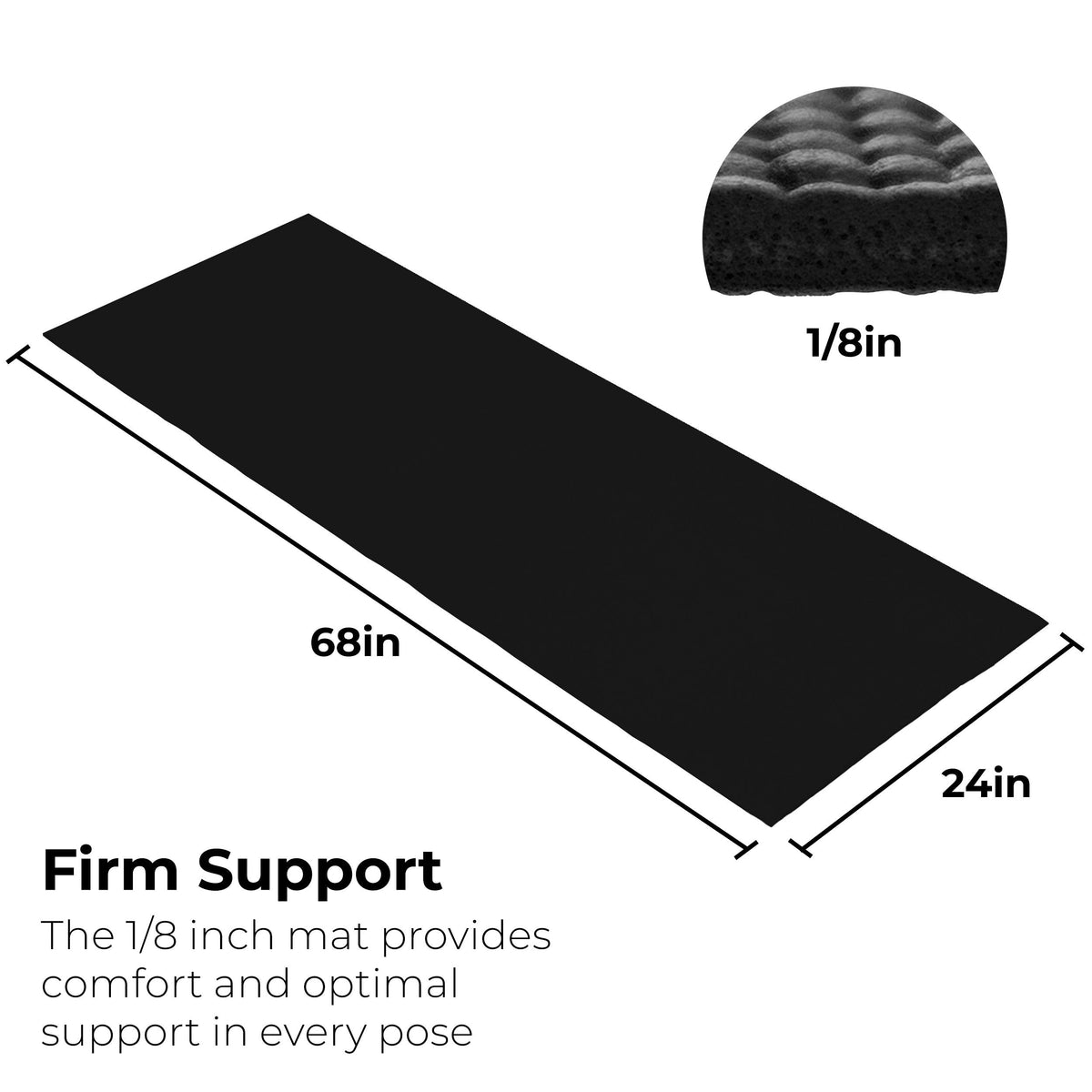 Bulk Yoga Mats, 10 Pack, 4mm Thick, 68x24in