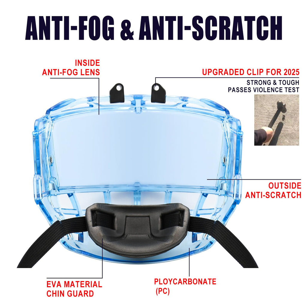 GY Hockey Full Shield Visor Junior Ice Hockey Helmet Full Face Protection Visor Youth Anti-Scratch/Anti-Fog