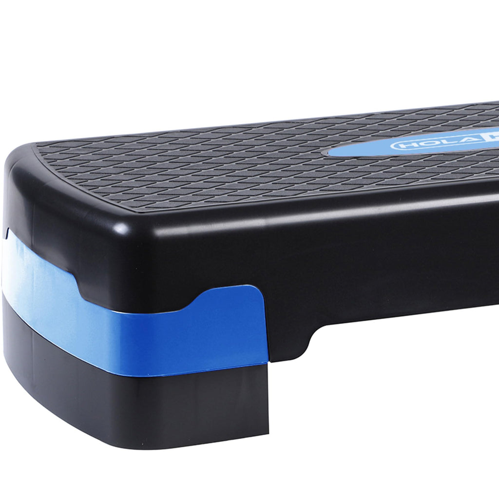 HolaHatha Compact Portable Aerobic Step Platform Exercise Fitness Equipment, Cardio Stepper with Adjustable Height for Home Gym