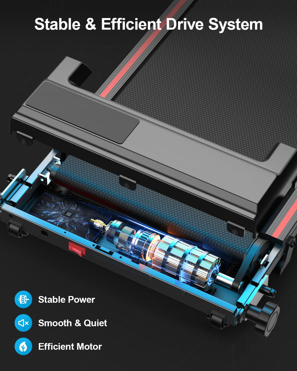 Treadmills for Home, Walking Pad with Incline, Caminadoras para Hacer Ejercicio, 0.6-6.2 MPH Portable Foldable Under Desk Caminadora, ElÃ©ctrica Casa Tredmill, Folding Compact Running Machine