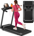 Aiteid Treadmill with 12% Incline, 3.0HP Low Noise Treadmills for Home, Portable Electric Treadmill with Handles, Walking Pad, Compact Running Machine, Walking Pad with Handle, 0.6-6.2MPH