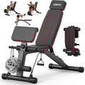 JOROTO Adjustable Weight Bench, Leg & Back Extension, Preacher Curl Bench