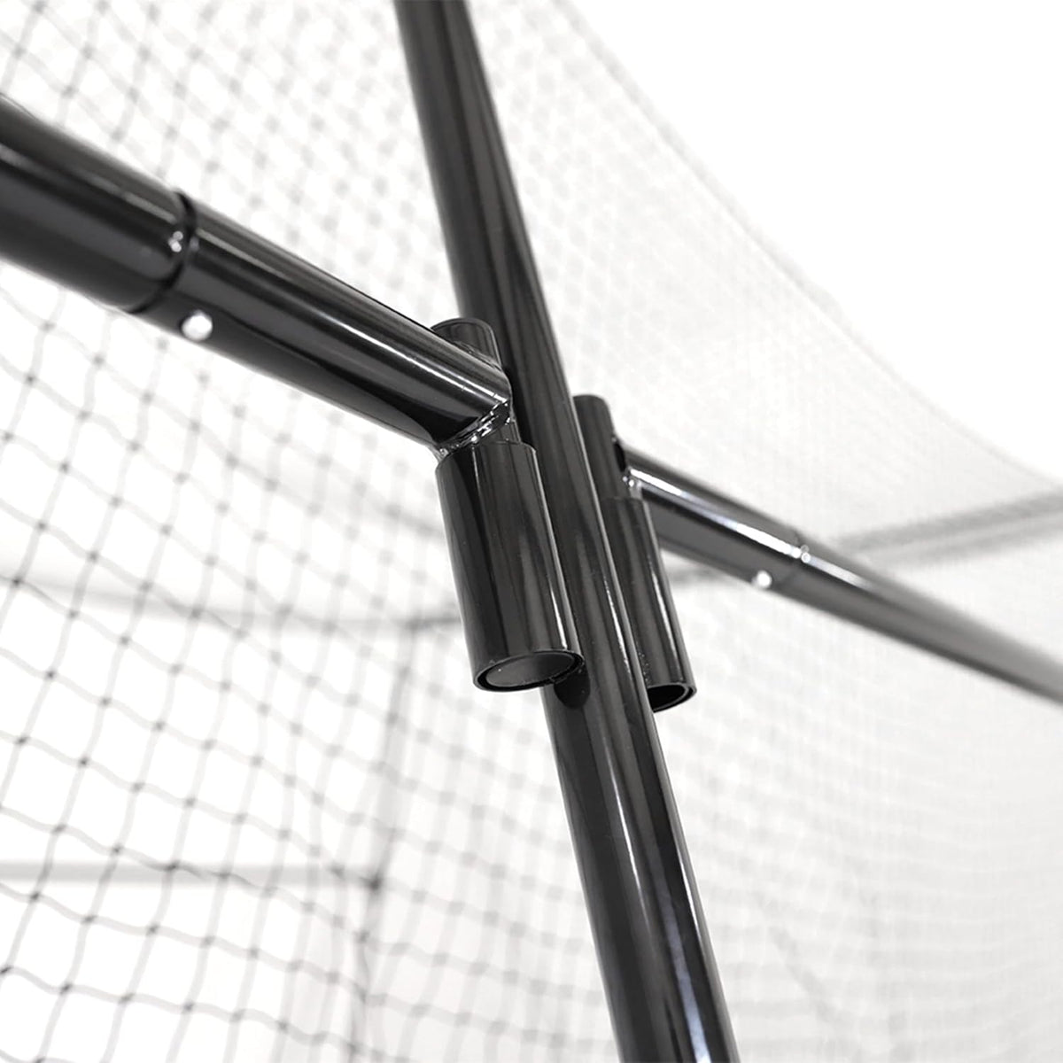 Skywalker Sports 40 Foot Competitive Batting Cages for Backyard or Indoor Baseball and Softball Collapsible Black Frame and Net