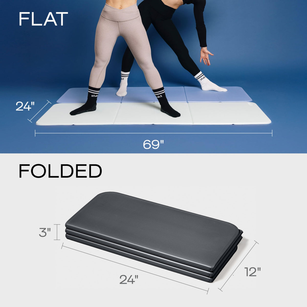 Stakt The Original Foldable Yoga Mat - Non-Slip
