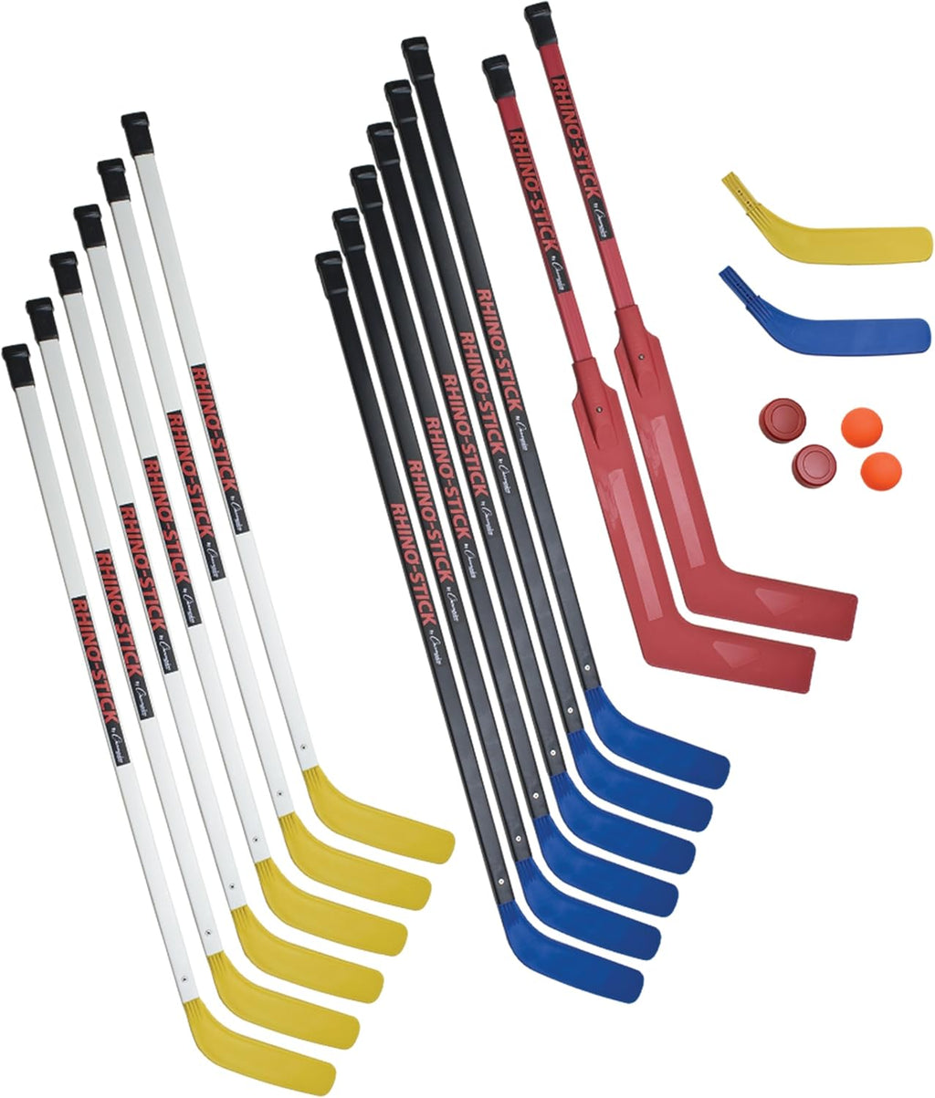 Champion Sports Rhino Stick Hockey Set â Durable ABS Sticks, Non-Marring Blades, Multiple Sizes â Complete Sets