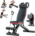 ALSO GO 14in1 Adjustable Weight Bench for Home Gym, Foldable Workout Bench