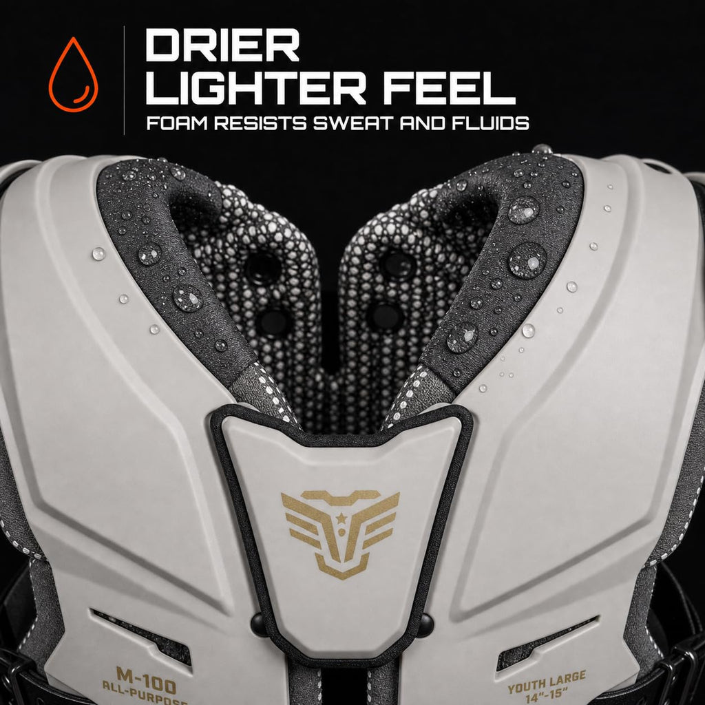 Legion Youth Football Shoulder Pads, Patents Pending, Lightweight, Optimized Mobility, Enhanced Impact Protection, Industry-Best Ventilation and Cooling