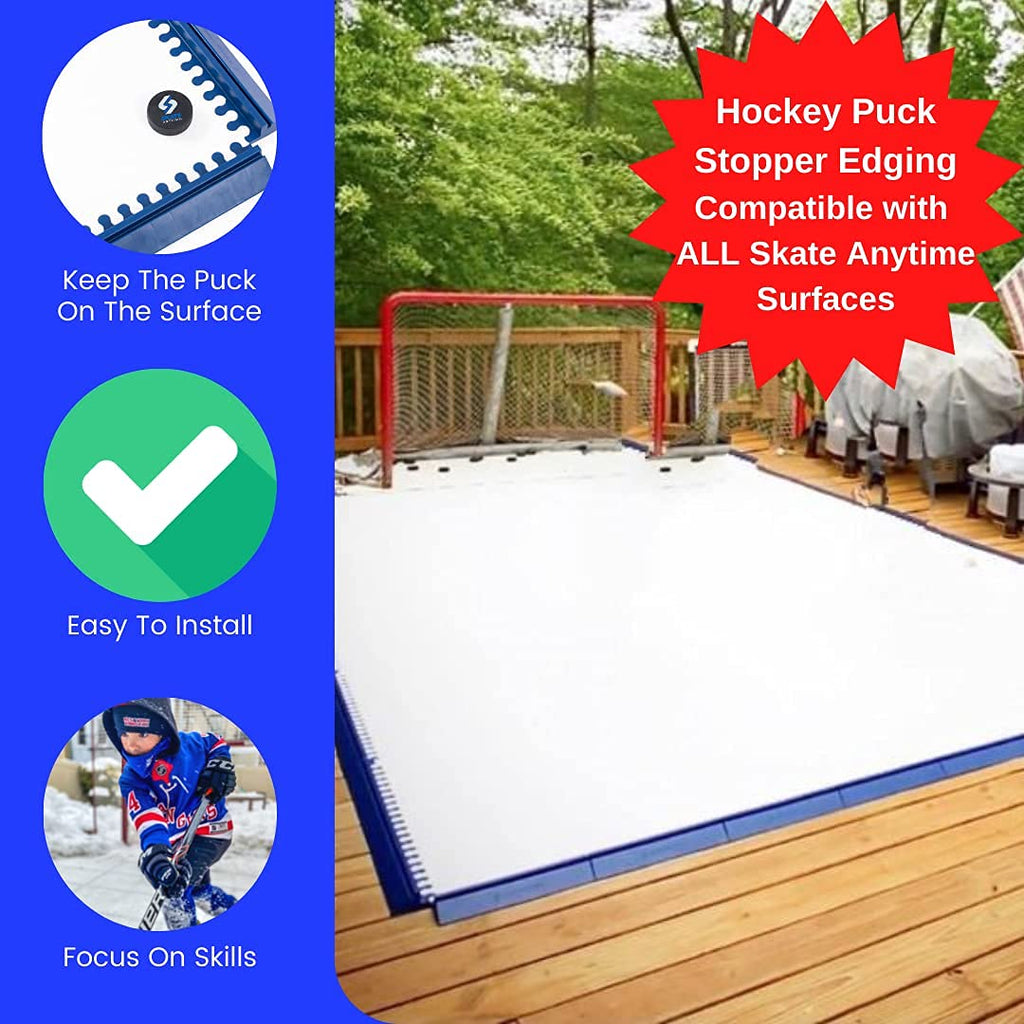 Skate Anytime Precision Dryland Hockey Tiles â Expandable Off-Ice Hockey Training Zones for Stickhandling, Passing & Shooting
