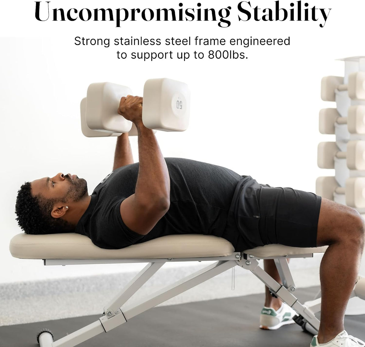 WeGym Workout Bench, Adjustable and Collapsible for Home Gym Training