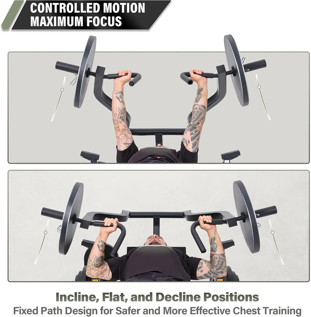 Major Fitness Drone P1 Bench Press Rack with Independent Arms â Adjustable Flat & Incline Bench Press for Chest & AB Workouts â Perfect Home Gym Equipment