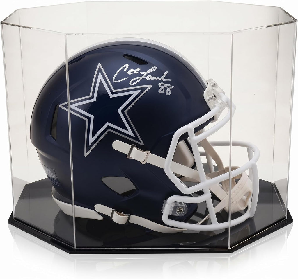 OnDisplay Deluxe Football Helmet Display Case UV Protection Octagonal