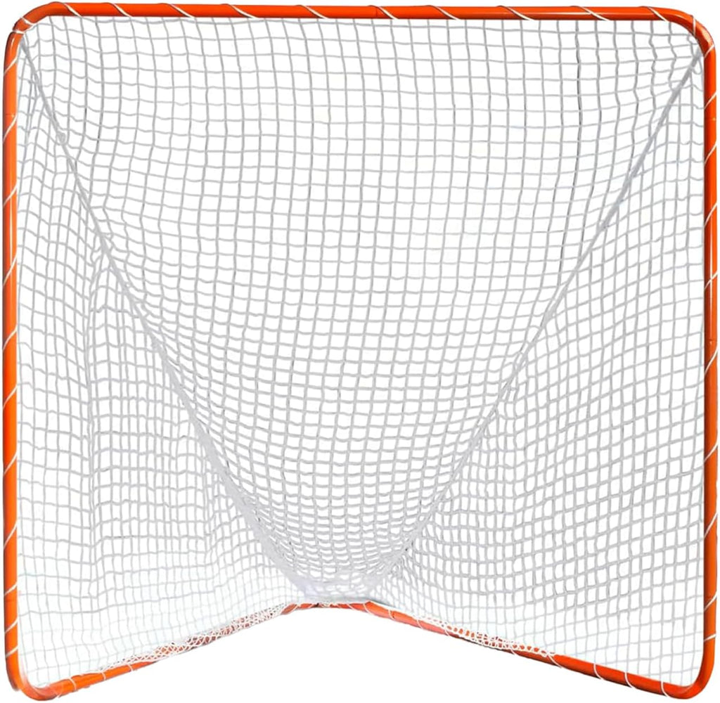Portable Lacrosse Goal 6'x6' Regulation Lacrosse Net â Heavy-Duty Steel Frame, 4mm No-Knot Net & Ropes Perfect for Backyard Practice and Training