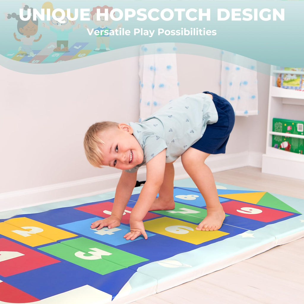 Kangaroo Hoppers Gymnastics Tumbling Mats Foldable Gym Tumble Mat for Kids