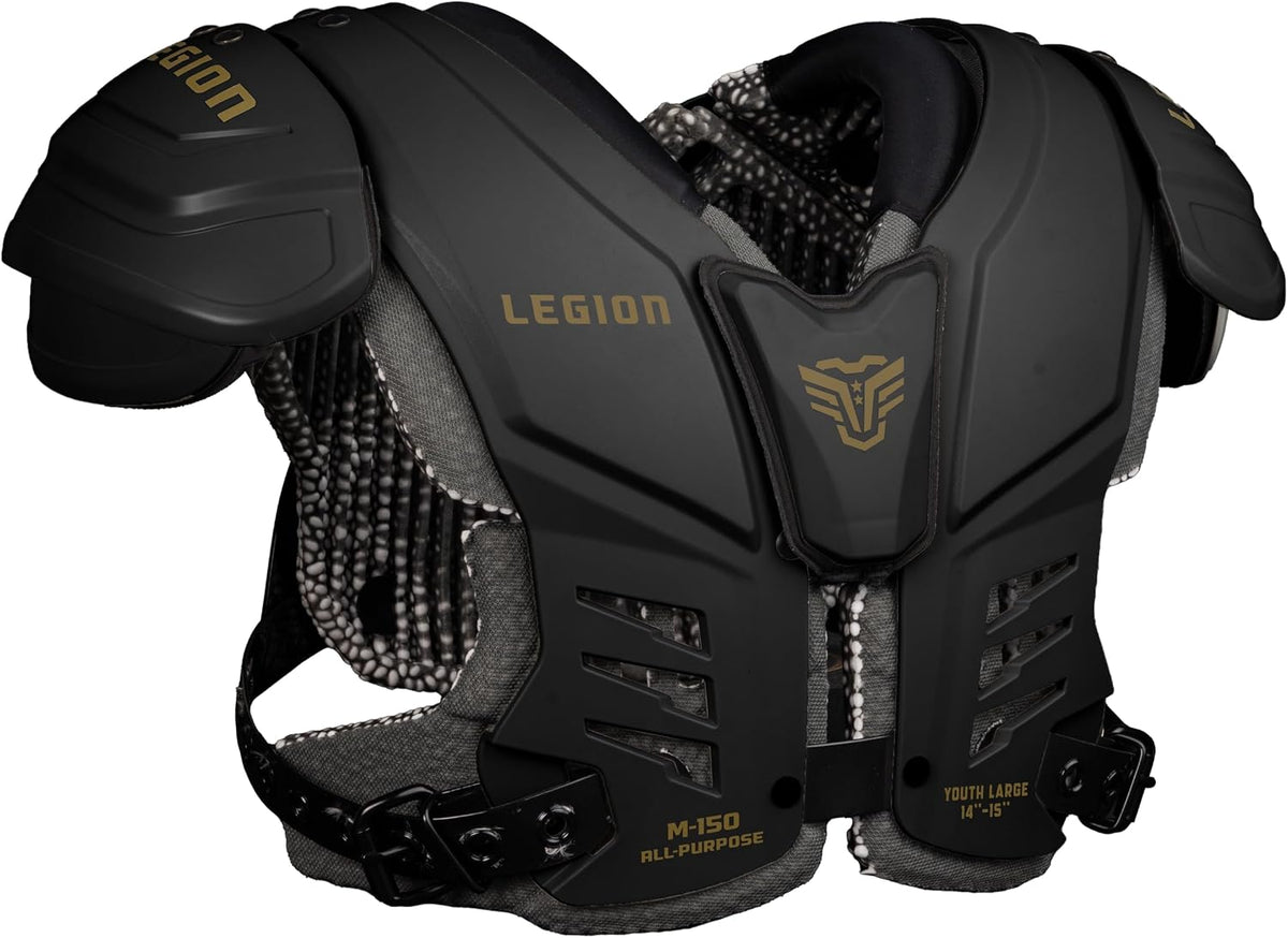 M-150 Junior Varsity Football Shoulder Pads, Patents Pending, Lightweight, Optimized Mobility, Enhanced Impact Protection, Industry-Best Ventilation and Cooling
