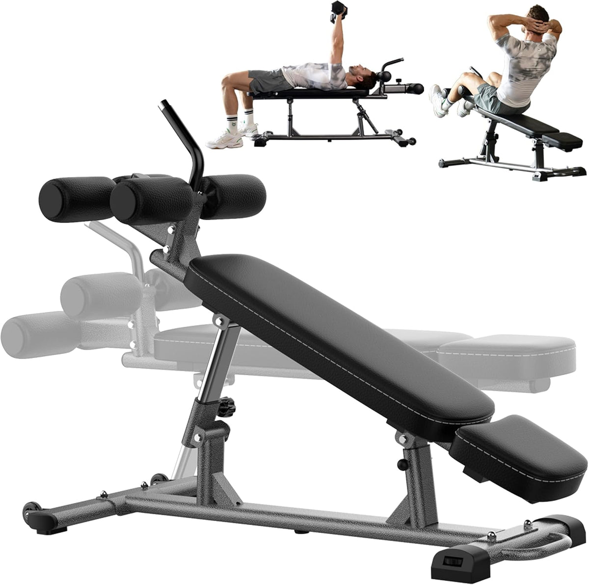 Finer Form Semi-Commercial Decline Sit Up and Flat Weight Bench