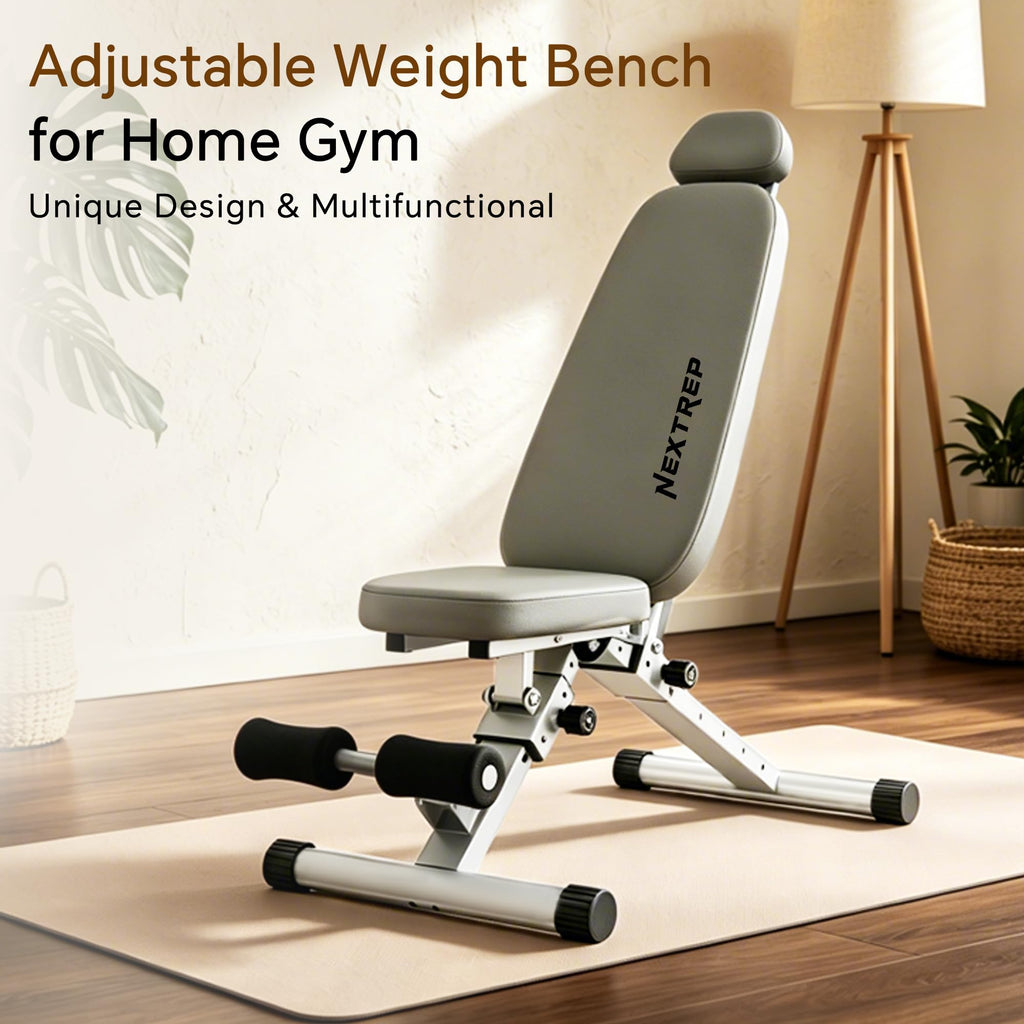 Adjustable Weight Bench for Home Gym, Workout Bench for Bench Press, Full Body Workout Incline Decline Flat Utility Exercise Bench, Full-Pin Mechanism lnnovative Fast Folding Strength Training Benches