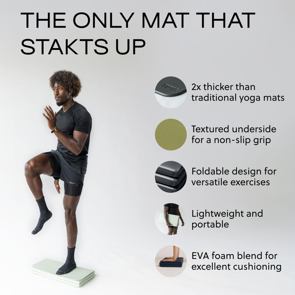 Stakt The Original Foldable Yoga Mat - Non-Slip