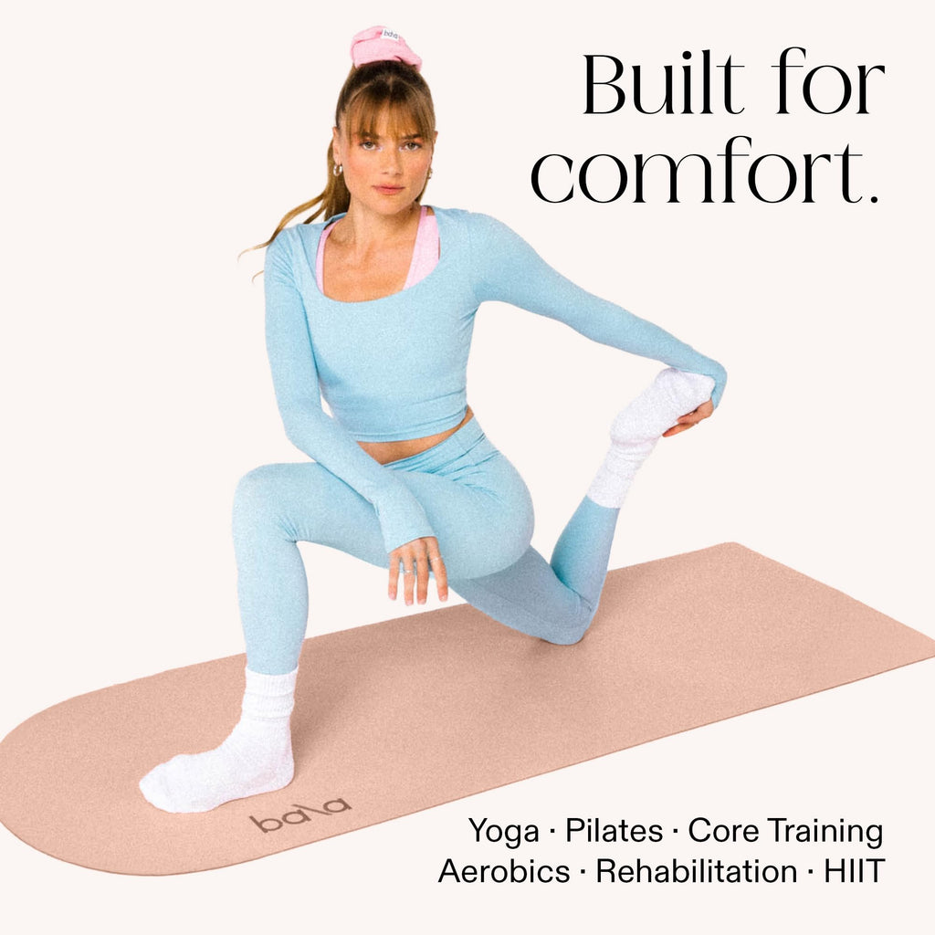 Bala Yoga Mat for Home Gym, Non-Slip Exercise Mat for Home Yoga