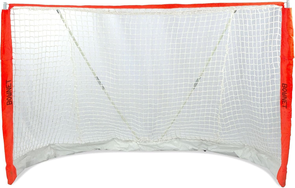 Bownet Portable Roller Hockey Net, Padded Cover, 6'x4', Powder Coat, White