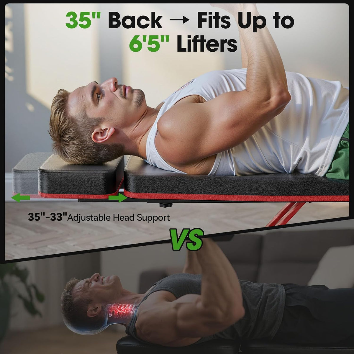FLYBIRD Adjustable Weight Bench, Full Body Workout Bench for Home Gym