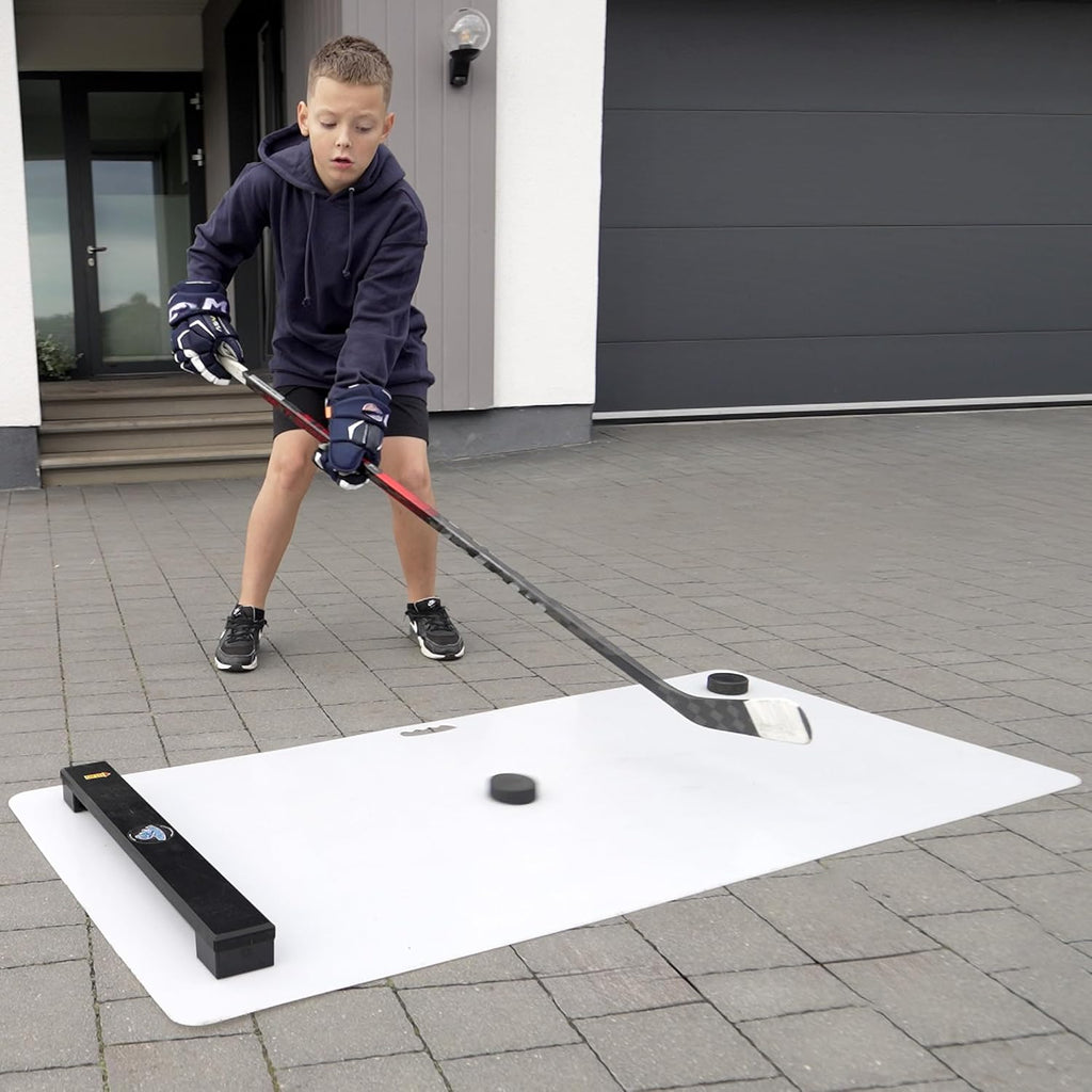 Hockey Revolution Shoot Pad - Hockey Sports Training Aid for Shooting, Passing and Stick handling - Hockey Skills Training Practice Surface 30"x 60" - Reel Ice Feeling Roll Board