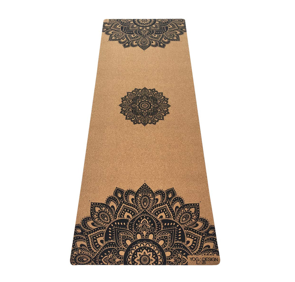 YOGA DESIGN LAB | The Cork Yoga Mat | Eco Luxury | Ideal for Hot Yoga, Power, Bikram, Ashtanga, Sweaty Workouts | Studio Quality | Includes Carrying Strap!