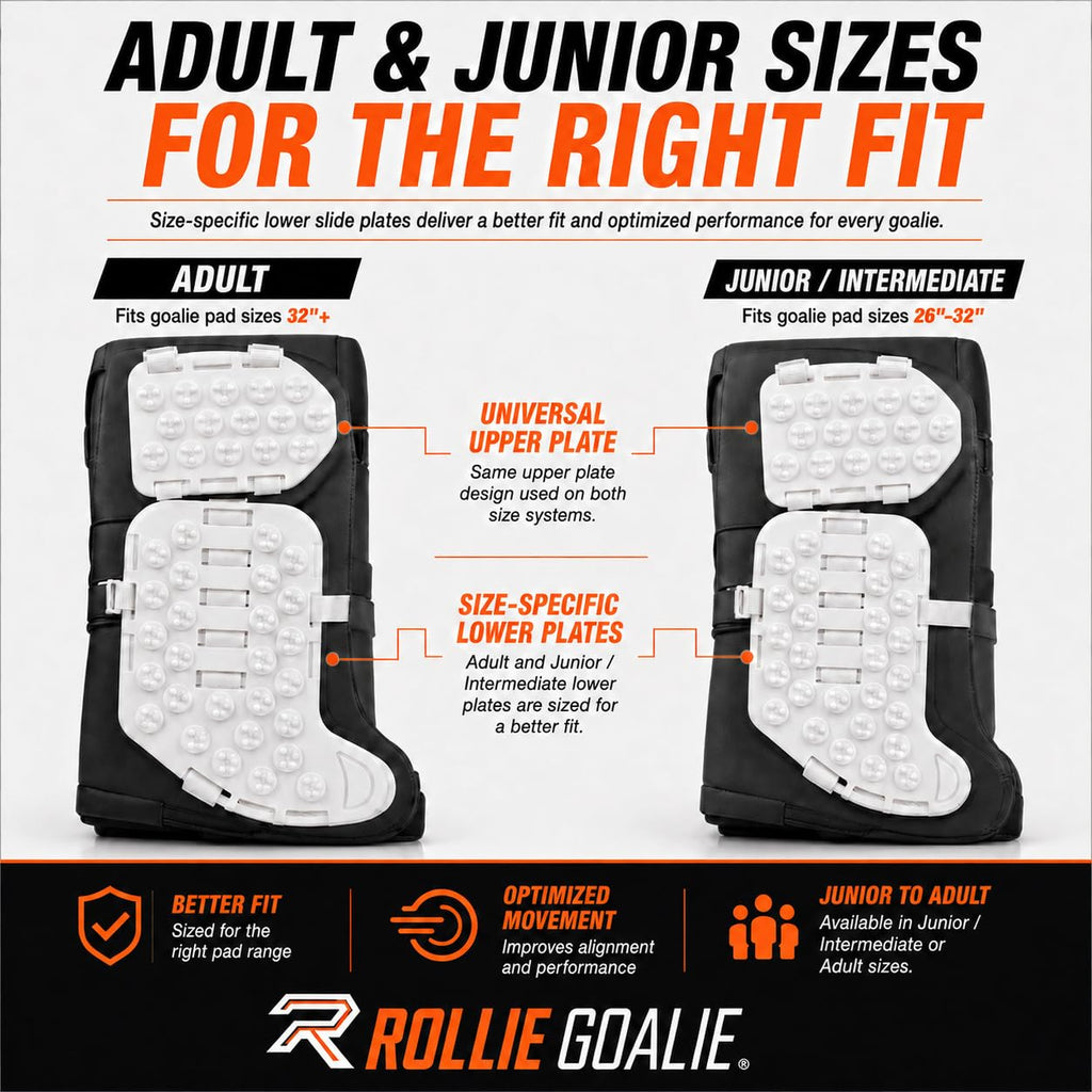 Sliders â Off-Ice Goalie Slide Plates for Roller, Ball, Street, DEK & Floor Hockey Play and Training â Adult & Junior Sizes