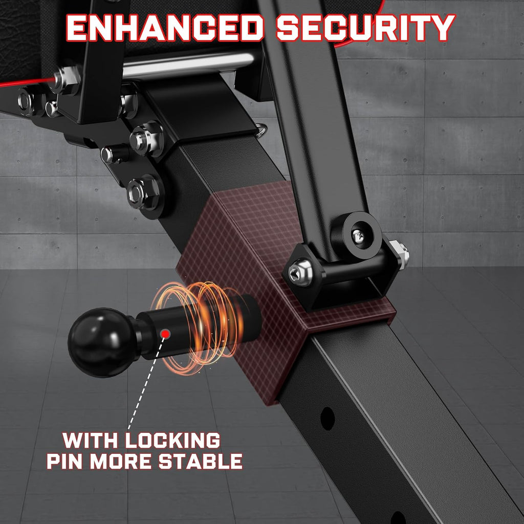 GIKPAL Adjustable Weight Bench - Workout Bench Press for Home Gym