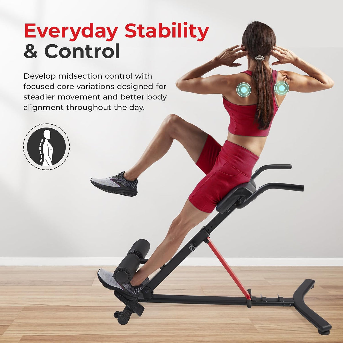 Sunny Health & Fitness Multi-Function Roman Chair
