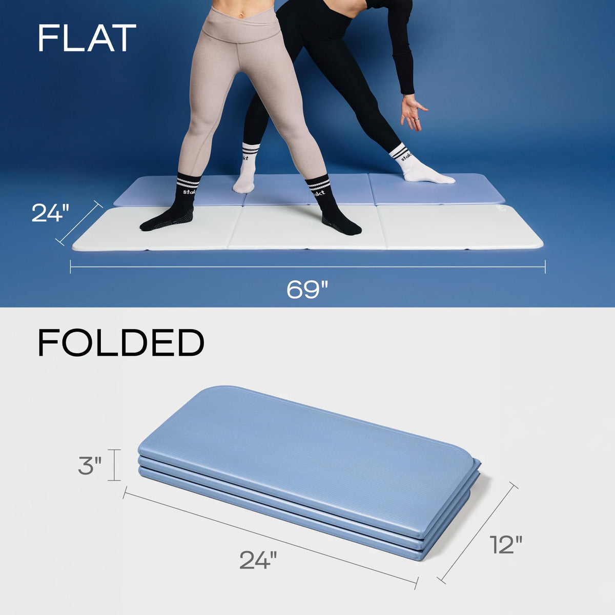 Stakt The Original Foldable Yoga Mat - Non-Slip