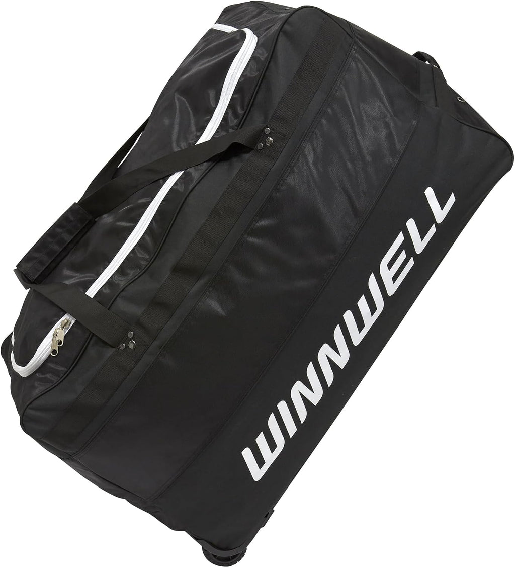 Winnwell Hockey Wheel Goalie Bag - Large Equipment Bag with Wheels to Store Goalie Gear - Made for Ice & Field Hockey Goalies