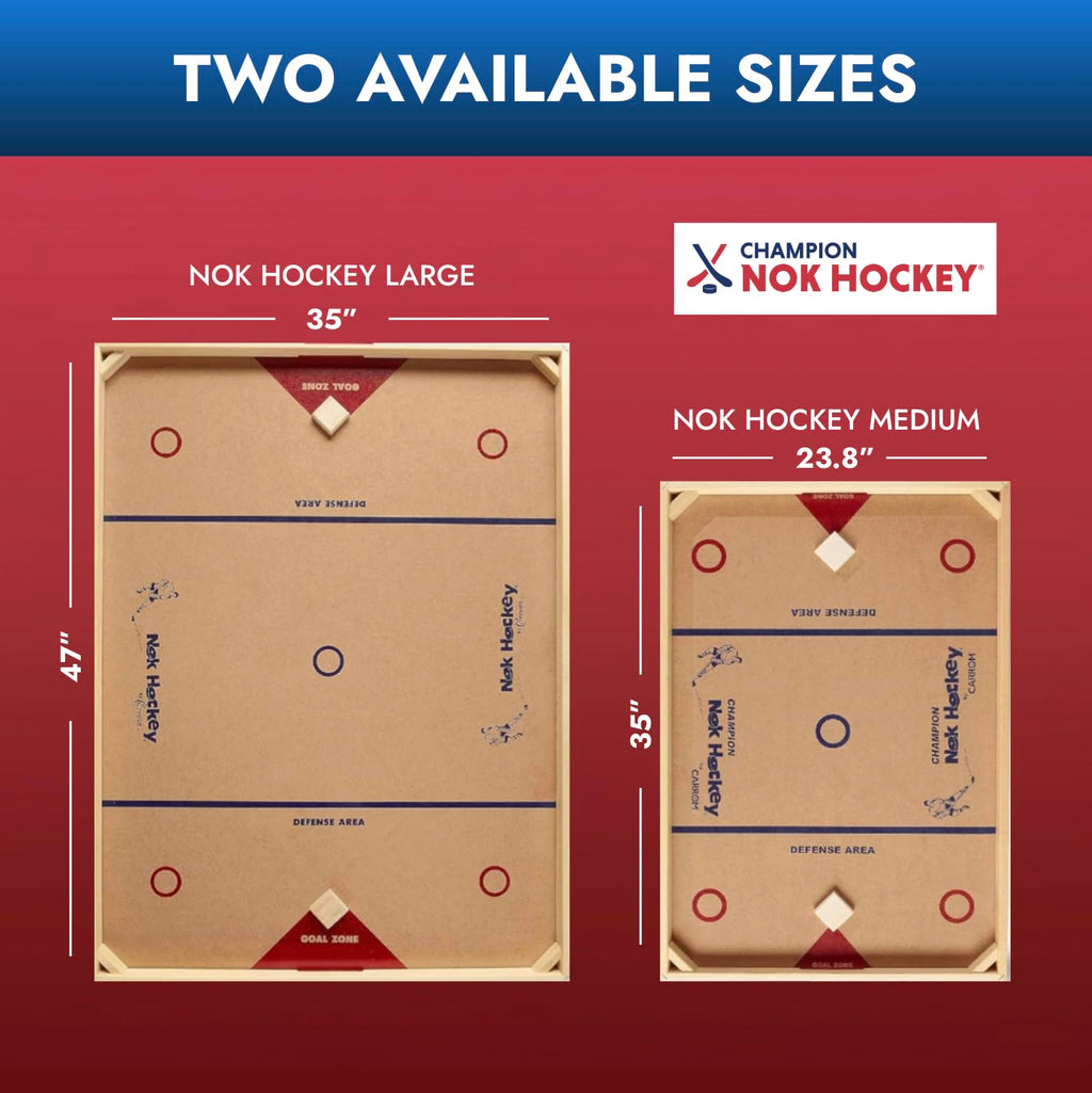 Carrom Champion Nok Hockey Game (Standard Size) â Wooden Board Games for Adults & Children â Indoor and Outdoor Games for Family â Sports Board Games
